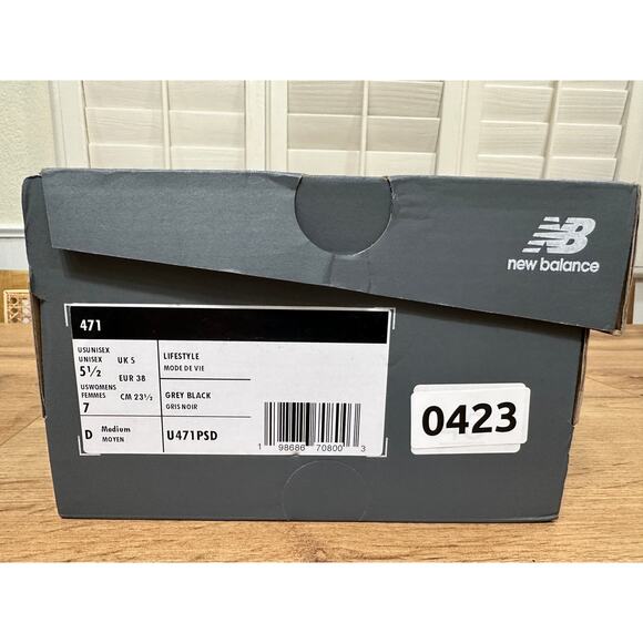 New Balance Womens 471 Lifestyle Sneaker Grey Black Suede Mesh Size 7 NIB Unisex - Picture 12 of 14